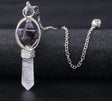 Merkaba Natural Stone Dowsing Crystal Pendulum for dowsing, divination, and energy work.