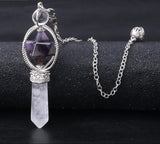 Merkaba Natural Stone Dowsing Crystal Pendulum for dowsing, divination, and energy work.