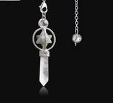 Merkaba Natural Stone Dowsing Crystal Pendulum for dowsing, divination, and energy work.