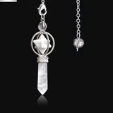 Merkaba Natural Stone Dowsing Crystal Pendulum for dowsing, divination, and energy work.