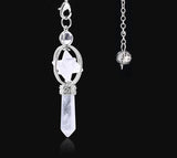 Merkaba Natural Stone Dowsing Crystal Pendulum for dowsing, divination, and energy work.