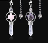 Merkaba Natural Stone Dowsing Crystal Pendulum for dowsing, divination, and energy work.