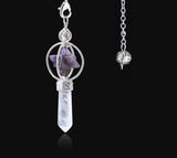 Merkaba Natural Stone Dowsing Crystal Pendulum for dowsing, divination, and energy work.