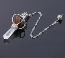 Merkaba Natural Stone Dowsing Crystal Pendulum for dowsing, divination, and energy work.