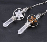Merkaba Natural Stone Dowsing Crystal Pendulum for dowsing, divination, and energy work.