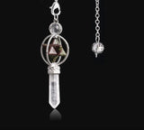 Merkaba Natural Stone Dowsing Crystal Pendulum for dowsing, divination, and energy work.