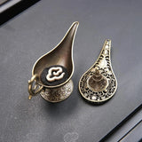 Metal incense burner and candle holder for home decor, incense use, and creating a calming atmosphere.
