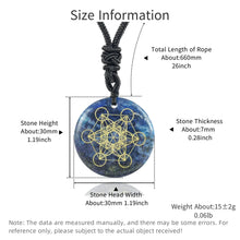 Metatron’s Cube natural crystal necklace pendant for energy healing, meditation sessions, and personal spiritual wear.