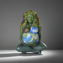 Millennial Gaia Statue as a spiritual altar decor piece