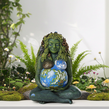 Millennial Gaia Statue as a spiritual altar decor piece