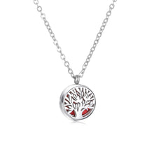 Mini Tree Flower Aromatherapy Locket necklace for carrying essential oils for personal fragrance and daily balance.