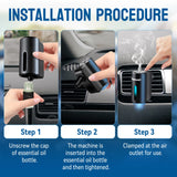 Smart Car Aromatherapy Diffuser mini humidifier for scent diffusion, dry air relief, and a fresher vehicle interior.