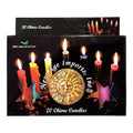 Mini Ritual Candle chime altar candles box of 20 for prayer, meditation, spell work, and altar ritual use.