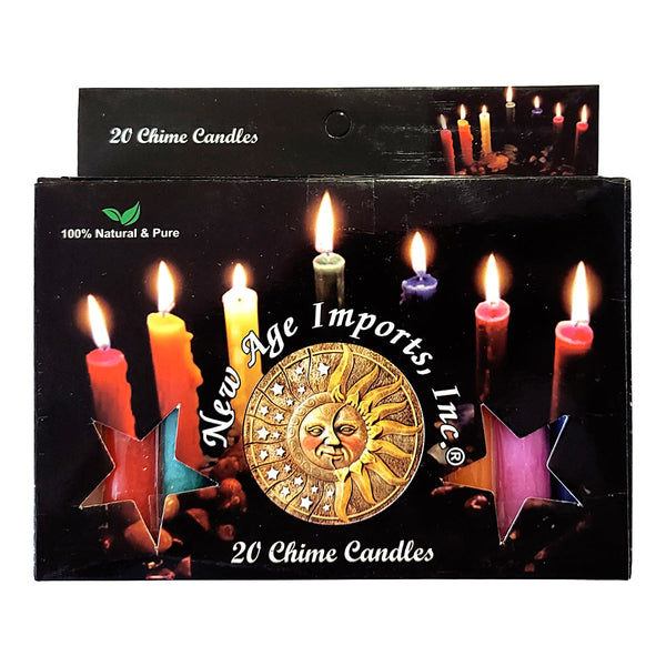 Mini Ritual Candle chime altar candles box of 20 for prayer, meditation, spell work, and altar ritual use.