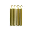 Mini Ritual Candle Gold set of 4 taper candles for ritual work, altar use, and spiritual ceremonies.