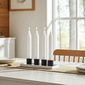 Mini Ritual Candle white candle set of 4 for prayer, meditation, and spiritual ritual use.
