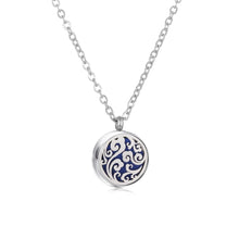 Mini Tree Flower Aromatherapy Locket pendant for holding essential oils for calming fragrance and relaxation.