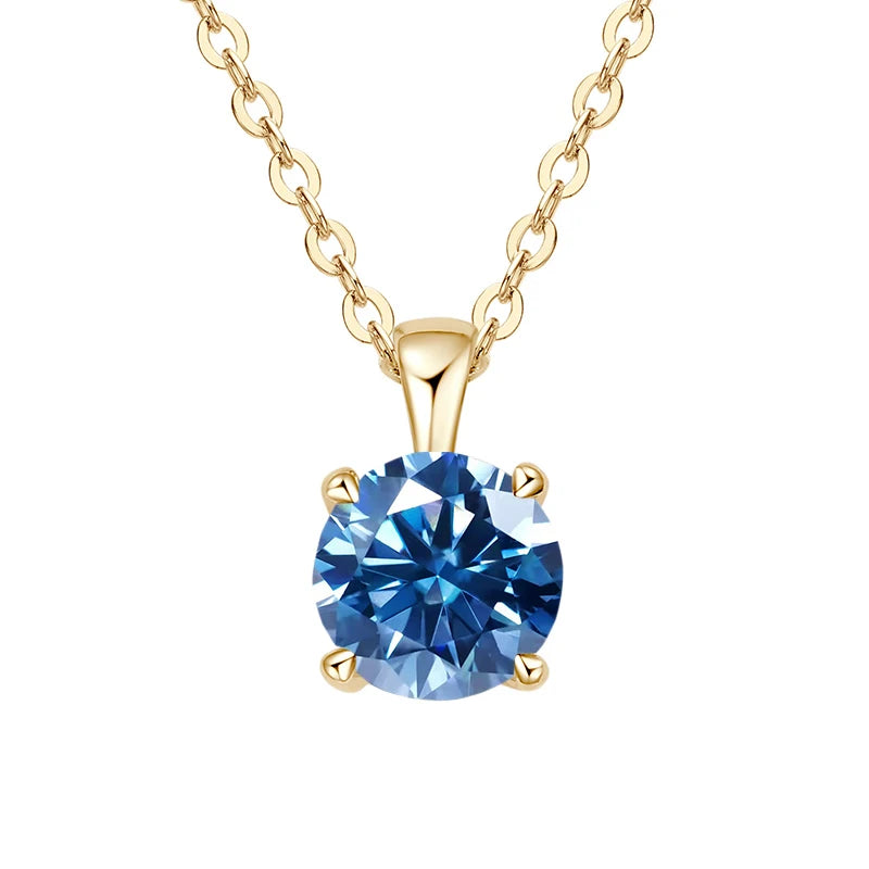 Minimalist moissanite four-prong necklace pendant for simple daily styling, office wear, and thoughtful gifting.