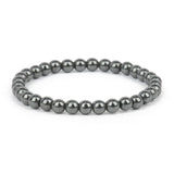 Minimalist unisex Magnetic Hematite bracelet for daily fashion wear, understated wrist styling, and versatile accessory use.