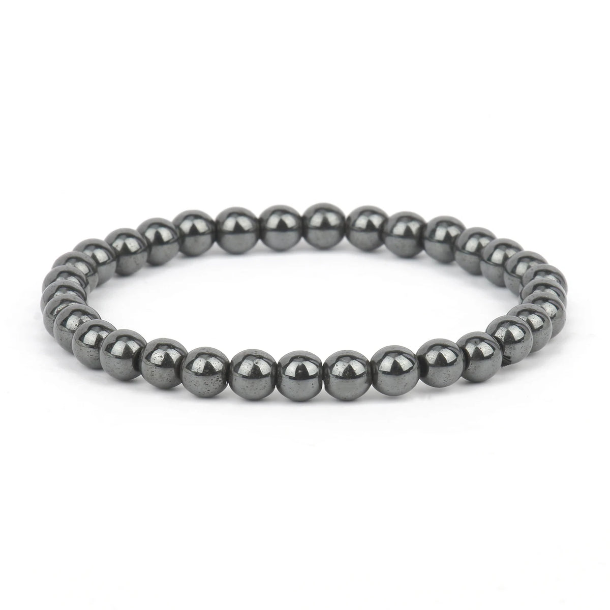Minimalist unisex Magnetic Hematite bracelet for daily fashion wear, understated wrist styling, and versatile accessory use.