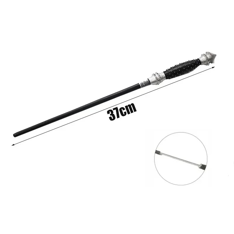 MINISO Metal Magic Wands collectible metal wand prop for display shelves, costume accessories, and fantasy-themed gifting.