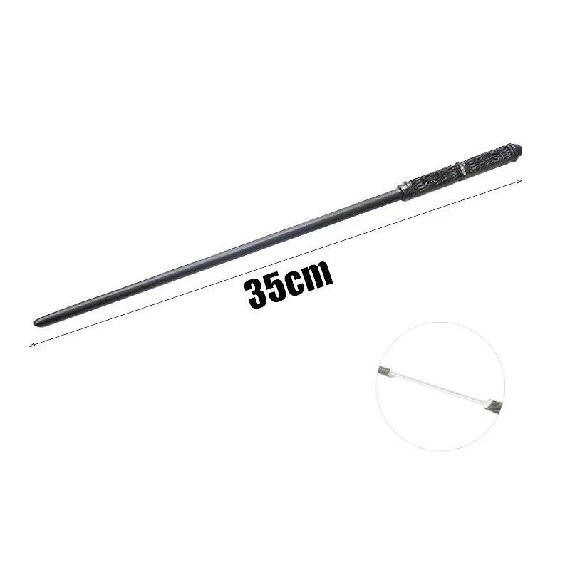 MINISO Metal Magic Wands metal collector wand for shelf display, fandom gifts, and fantasy accessory use.