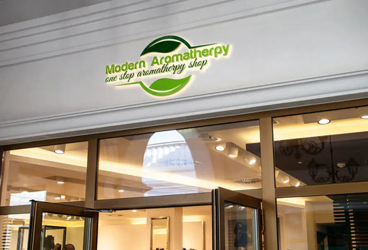 modern aromatherapy store front photo