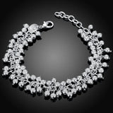 Modern sterling silver rope bracelet in 4MM width for daily fashion wear, stacking, and versatile accessory use.