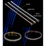 Moissanite bracelet in 925 silver tennis style for sparkling wrist styling, gifting, and dressy occasions.