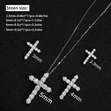 Moissanite cross pendant necklace in 925 silver for church wear, layered fashion styling, and keepsake gifting.