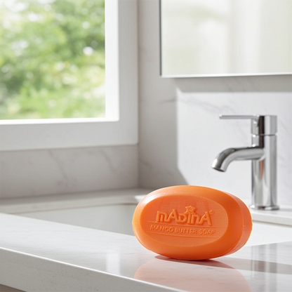 Mango Butter Moisturizing Soap Bar bath soap bar for body cleansing, soft skin care, and daily bathing.