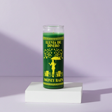 Money Rain 7 day green jar candle.