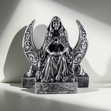 Moon Goddess sacred figurine for altar decoration, ceremony spaces, and spiritual home accents.
