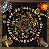 Moonlight Flower Tarot & Altar Table Cloth table cover for oracle cards, tarot rituals, and metaphysical altar use.