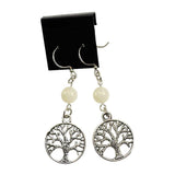 Moonstone Tree of Life earrings for symbolic jewelry, everyday wear, and gift giving.