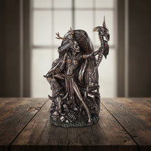 Morgan Le Fey statue figurine for gothic home decor, altar display, and mythological collection use.