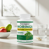 Moringa Extrac moringa capsules bottle for heart wellness, digestive support, and natural daily health care.