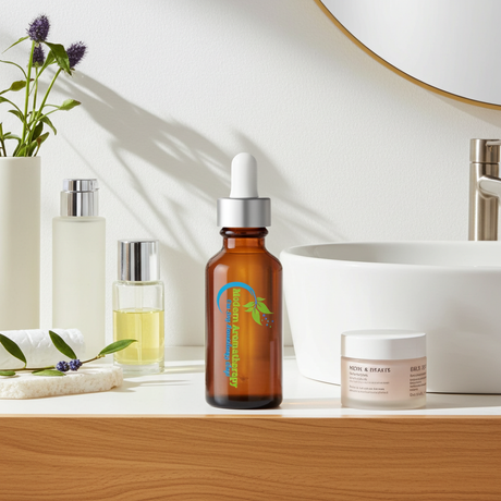 Moroccan Carrier Oil bottle for diluting essential oils, topical blends, and body care use.