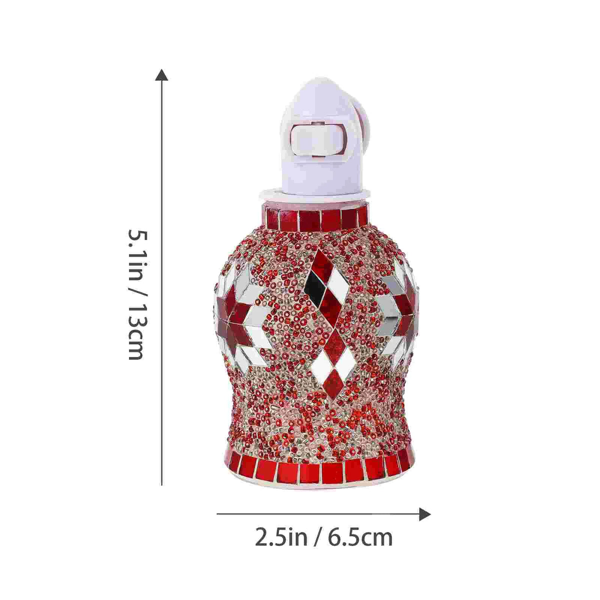 Mosaic electric plug-in wax melt and oil diffuser for continuous fragrance, relaxation, and aromatherapy use.
