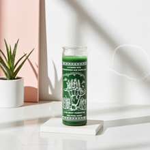 The Most Powerful Helping Hand green 7 day candle for spiritual support, prayer, and ritual use.