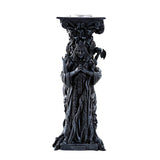 Mother, Maiden, Crone altar candle holder for ritual lighting, spiritual devotion, and pagan altar decoration.