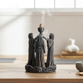 Mother Maiden Crone backflow incense burner for meditation, spiritual rituals, and home altar use.