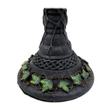 Mother Maiden Crone goblet 8 inches base view for altar chalice and ritual use.