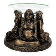 Mother Maiden Crone oil burner front view for essential oil warming, aromatherapy, and altar decor.
