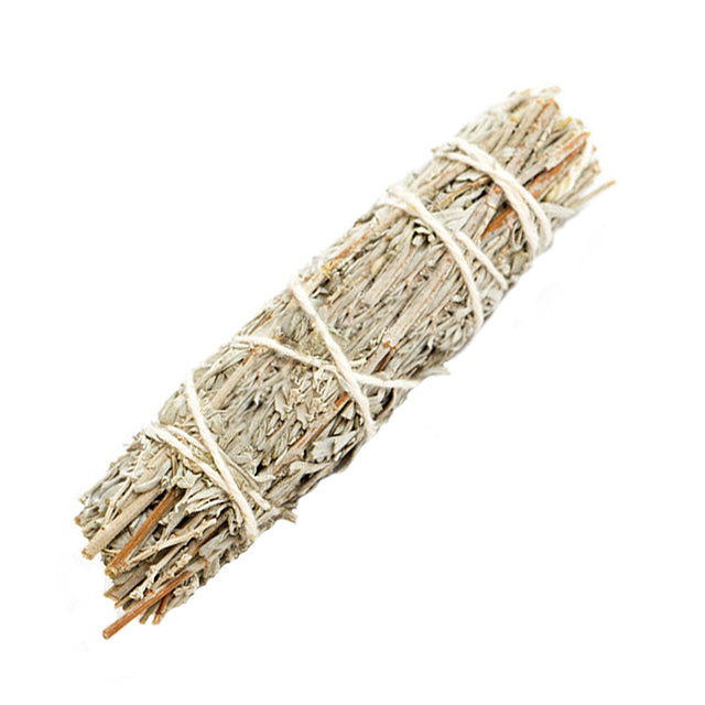 Mountain Sage and Frankincense Smudge Stick 4 inch for space cleansing and meditation.