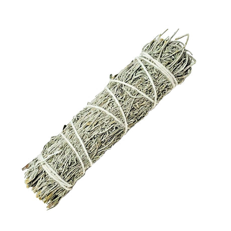 Mountain Sage and White Copal Smudge Stick 4 inch for meditation and intention-setting rituals.