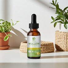 Mulittea Mullein Leaf Drops bottle for respiratory comfort and daily herbal use.