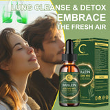 Mullein Leaf Extract Drops herbal liquid bottle for lung wellness, breathing support, and daily supplement use.
