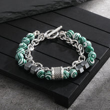 Multicolor chakra beaded bracelet set for meditation, chakra work, and fashionable everyday wear.