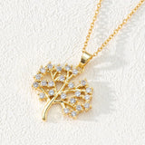 Multicolor Tree of Life pendant necklace jewelry for dressing up outfits, personal expression, and meaningful accessory use.
